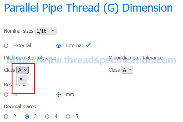 G Thread Pattern Difference between G and PF | Thread Specification