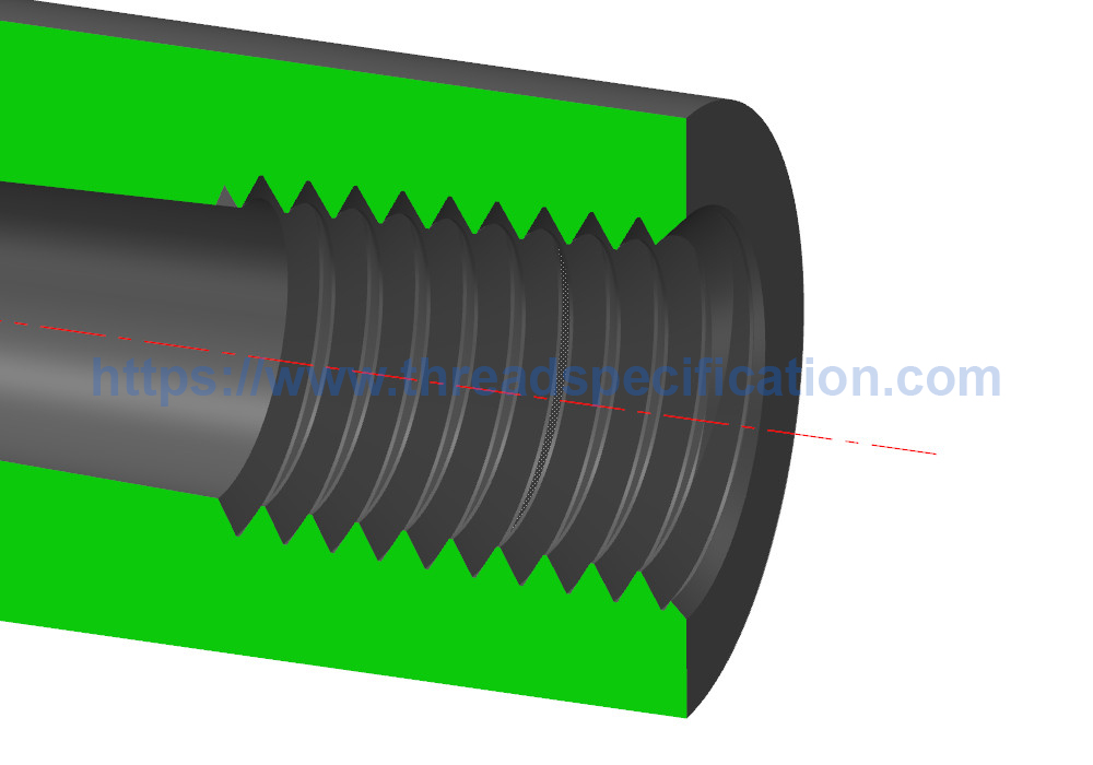 internal thread after sweep cut