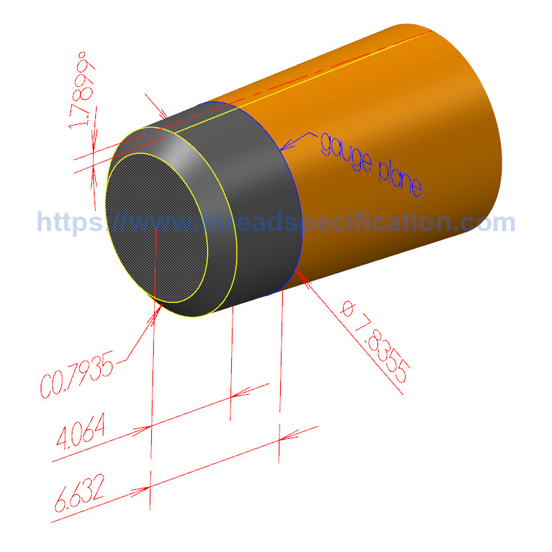 Create a 1 in 16 taper rate shaft