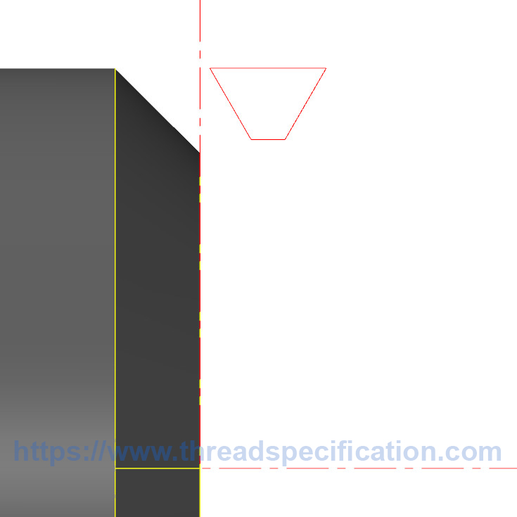 thread profile and the shaft